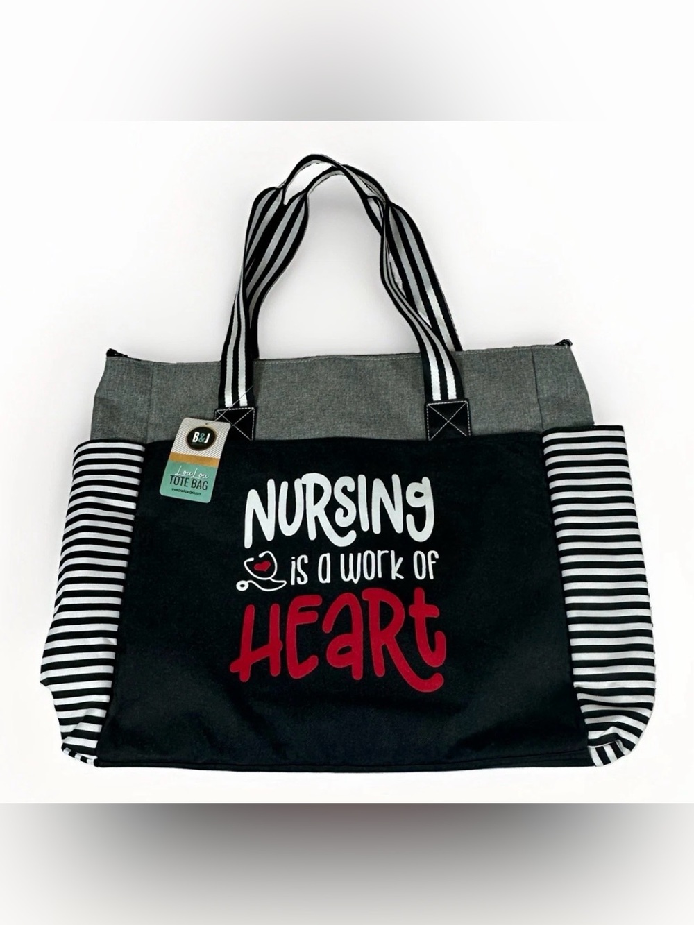 Brooke & Jess Nurse Tote Bag Nursing RN 15 Pocket Laptop Work Med Shoulder NWT